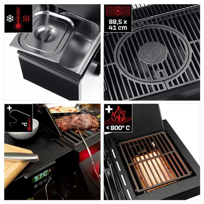 Landmann Cool Black 5.2 MaxX gasolgrill backburner 5-brännare