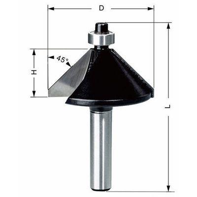 Delver Fasfräs 30° 35x22x64 S=8