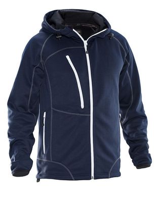 Jobman Hoodie Funktion Marin/Vit
