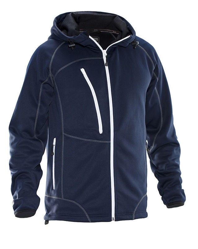 Jobman Hoodie Funktion Marin/Vit