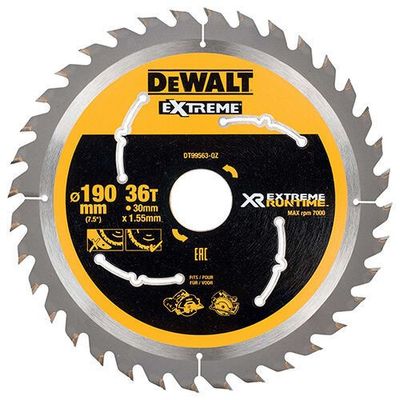 DeWalt DT99563 Sågklinga XR 190mm 36T (Fina Snitt)