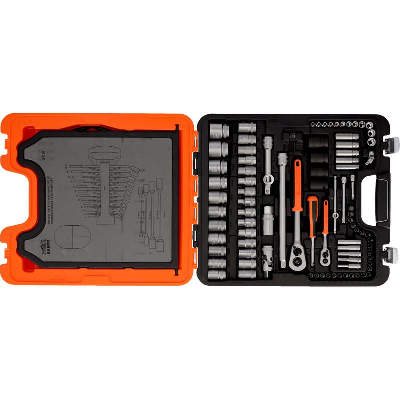 Bahco S108 Hylsnyckelsats 1/2" & 1/4" 108-delar