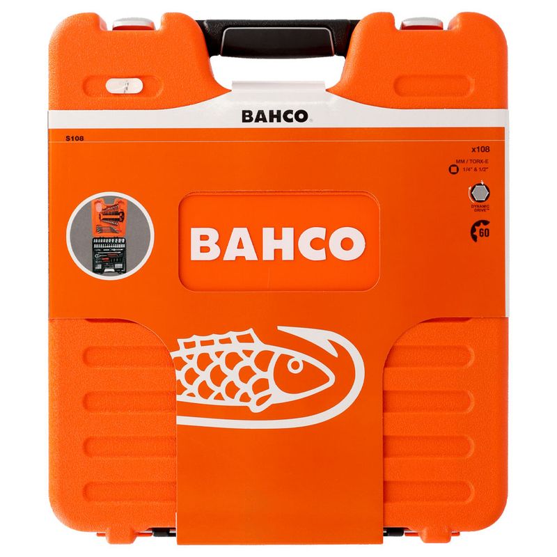 Bahco S108 Hylsnyckelsats 1/2" & 1/4" 108-delar