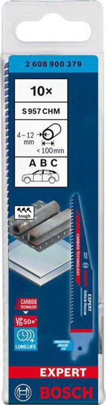 Bosch Expert ‘Vehicle Rescue’ S 957 CHM tigersågblad 150mm 10st CARBIDE