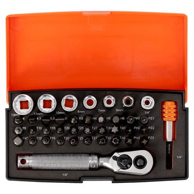 Bahco S39MH hylsnyckelsats 1/4″ 39-delar