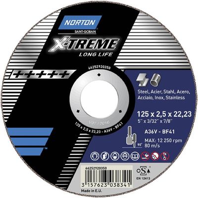 Kapskiva Norton X-treme A36V 125x2x22,23