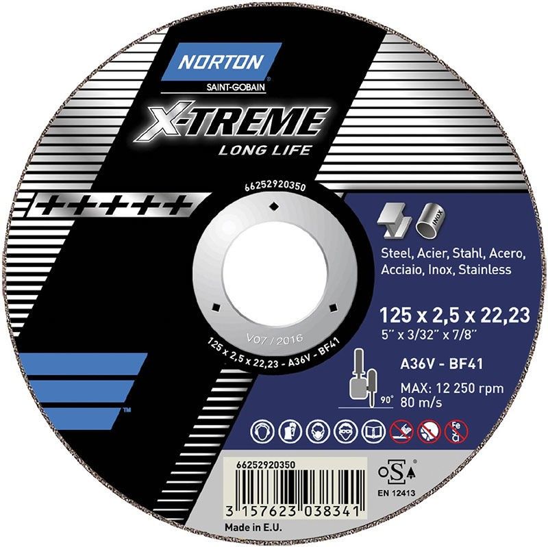 Kapskiva Norton X-treme A36V 125x2x22,23