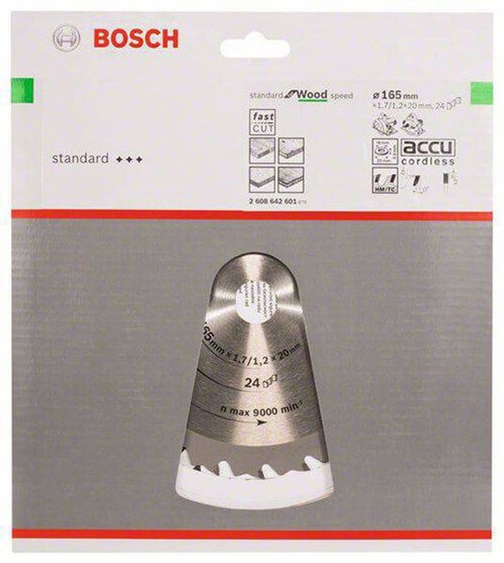 Bosch Sågklinga 165x20mm T24 SPEEDLINE WOOD