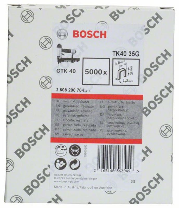 Bosch Klammer 1,2mm x 35mm (5000st)