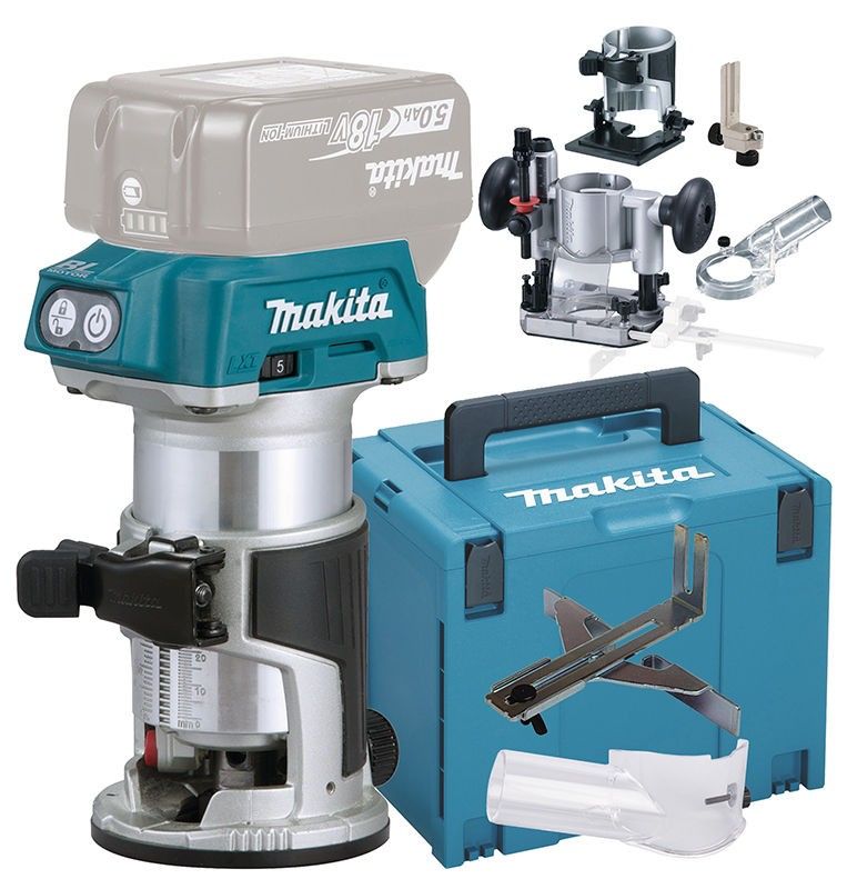 Makita DRT50ZJX5 Multifräs 18V, inkl. tillbehör och Makpac