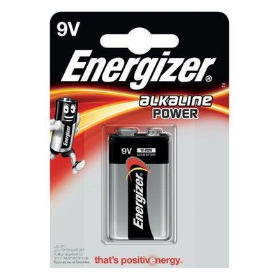 Energizer Alkaline Power 9V/522 Batteri 1-Pack