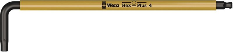 Wera 950 SPKL Multicolour Insexnyckel 4 mm x 137 mm Gul BlackLaser
