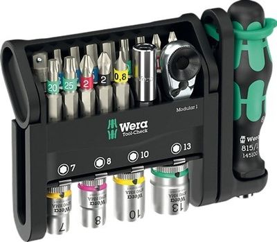 Wera Tool-Check Modular 1 Bits- och Hylssats 1/4" 21 delar