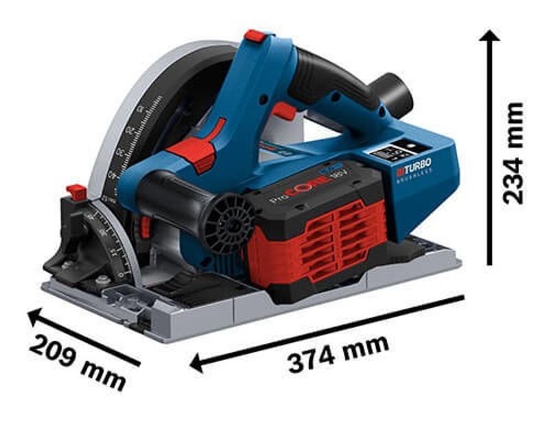 Bosch GKT 18V-52 GC Sänksåg BITURBO 140mm (2x5,5Ah)