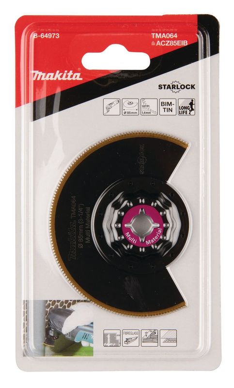 Makita B-64973 Multiblad STARLOCK - Segmentblad, 85 mm i diameter