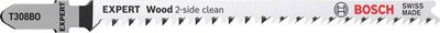 Bosch Expert ‘Wood 2-side clean’ T 308 BO sticksågblad, 25 st