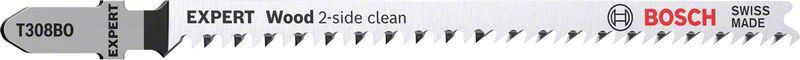 Bosch Expert ‘Wood 2-side clean’ T 308 BO sticksågblad, 25 st