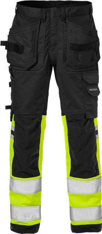 Fristads 2614 Plus Hantverkarbyxa Stretch 2614 Klass 1 Gul/Svart C46