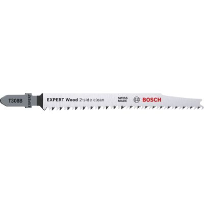 Bosch Expert 'Wood 2-side clean' T 308 B sticksågblad, 3 st