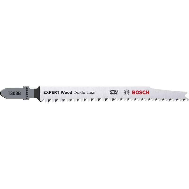 Bosch Expert 'Wood 2-side clean' T 308 B sticksågblad, 3 st