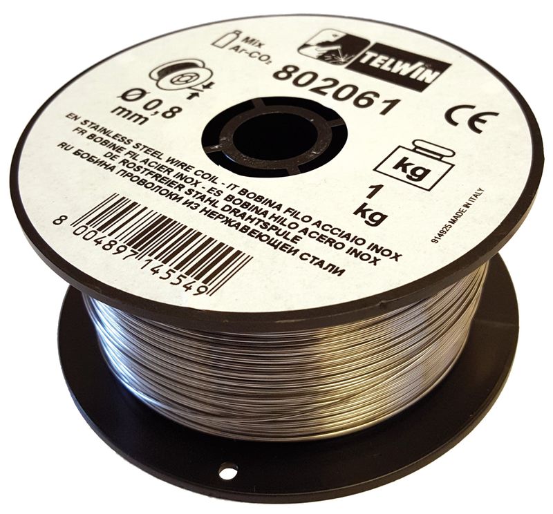 Telwin svetstråd rostfritt 0,8 mm 1 kg