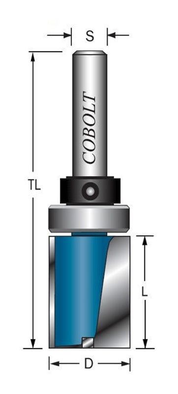 Cobolt Mallfräs D=12 L=20 TL=80