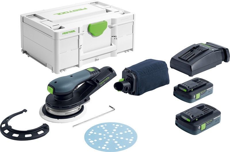 Festool Batterislip Rund Excenter ETSC 2 150 4,0 I-Plus (2x4,0ah)