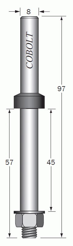 Cobolt Spindel S=8 TL=97