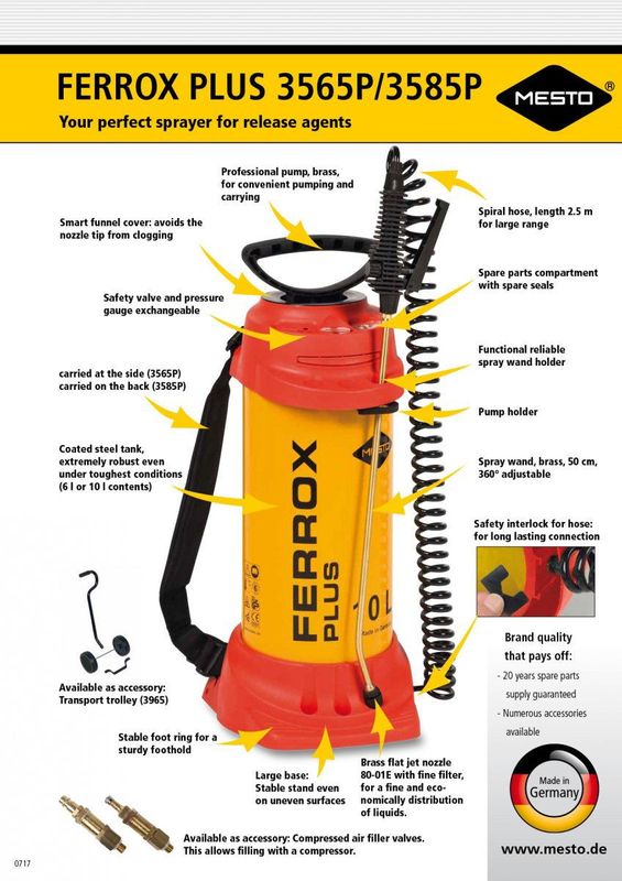 Mesto Ferrox Plus Tryckspruta 6L