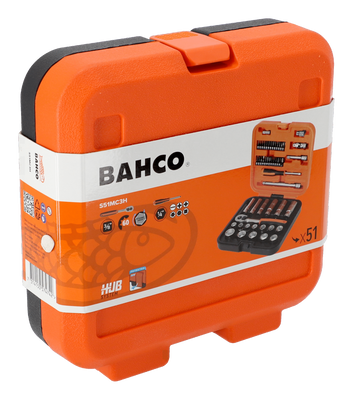 Bahco S51MC3H Hylsnyckelsats 3/8" - 51 delar