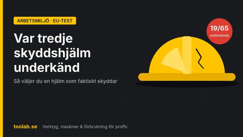 Skyddshjälm i test – var tredje underkänd i EU-kontroll