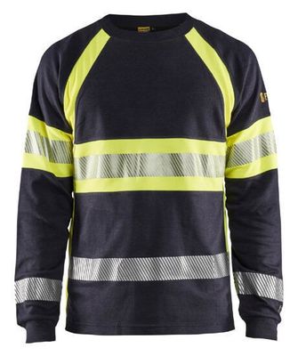 Blåkläder T-shirt 34841761 Marinblå/Varselgul