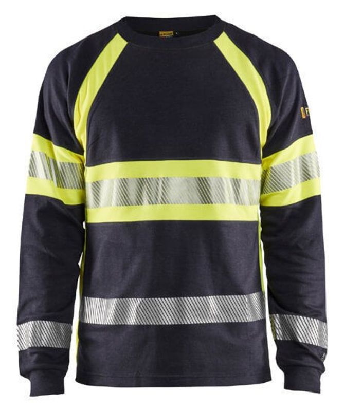 Blåkläder T-shirt 34841761 Marinblå/Varselgul