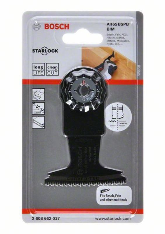 Bosch AIZ 65 BSPB Sågblad STARLOCK 65x40mm BIM (1-P)