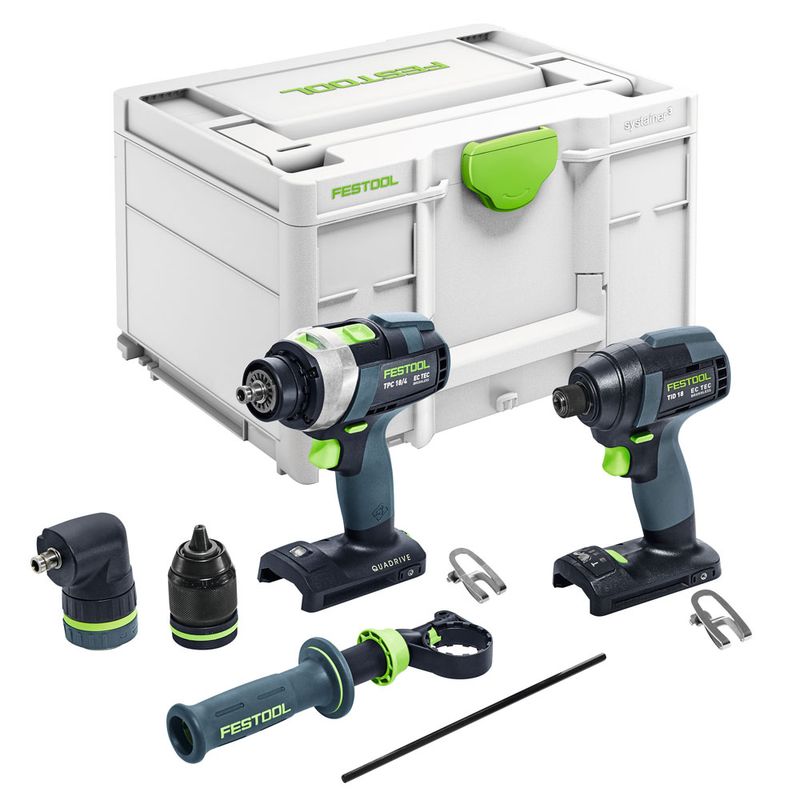 Festool Skruvdragarpaket TID 18 Basic-Set TPC 18/4