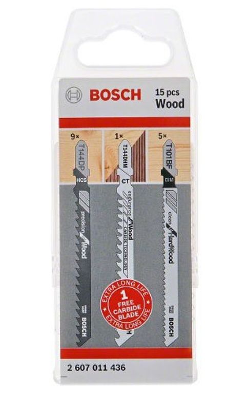 Bosch Sticksågblad Wood-paket 15-delar