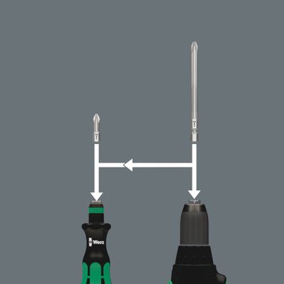 Wera KK 41 Bitssats inkl Skruvmejsel