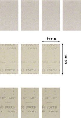 Bosch Expert M480 slipnätsats 80 x 133 mm, 10 st
