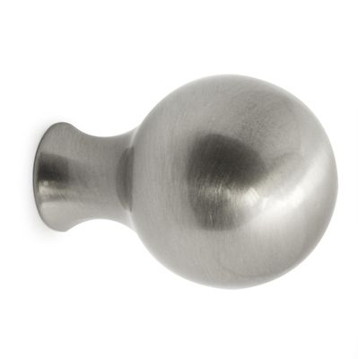 Habo Knopp William 25mm Borstad nickel SB