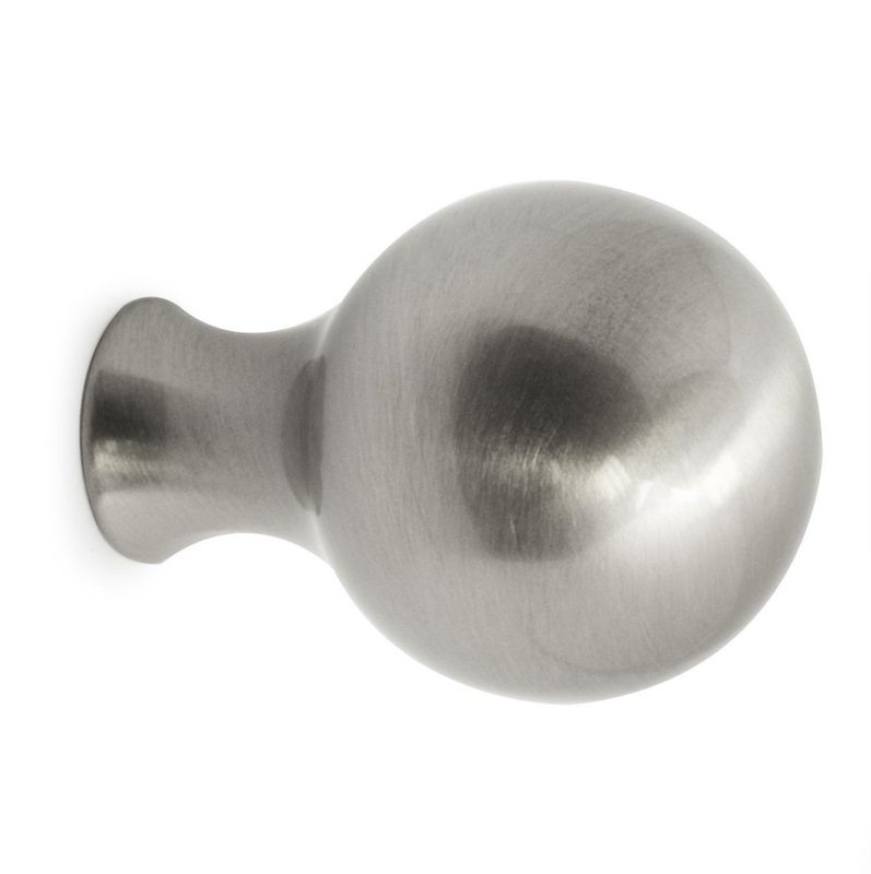 Habo Knopp William 25mm Borstad nickel SB