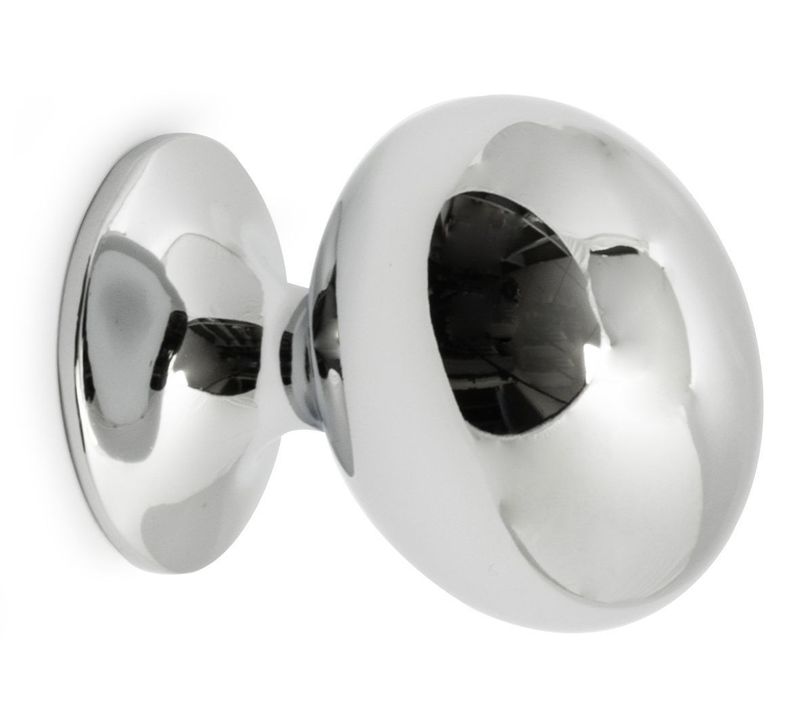 Habo Knopp Victor 35mm Krom SB