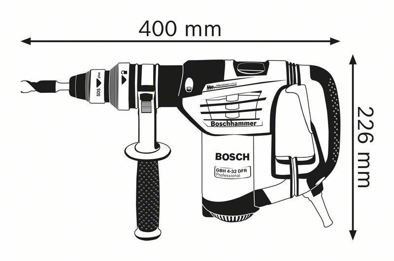 Bosch GBH 4-32 DFR Borrhammarset (Inkl extra chuck)
