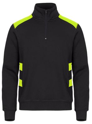 CLIQUE Ambition Half Zip Svart/Gul