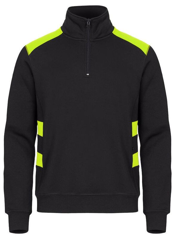 CLIQUE Ambition Half Zip Svart/Gul