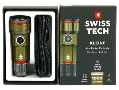 Swisstech Kleine Kompakt ficklampa med 1000 lumen