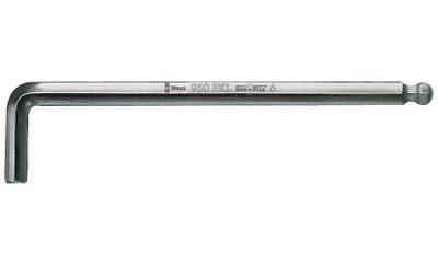 Wera 950 PKL Insexnyckel 5 mm x 160 mm Förkromad Kulände