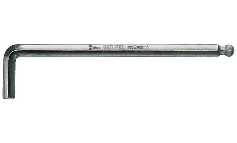 Wera 950 PKL Insexnyckel 5 mm x 160 mm Förkromad Kulände