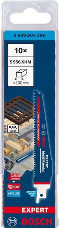 Bosch Expert 'Multi Material' 956 XHM tigersågblad 150mm 10st CARBIDE