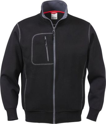 Fristads Sweatshirt-jacka 1747 DF Svart