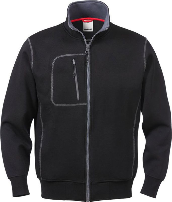 Fristads Sweatshirt-jacka 1747 DF Svart